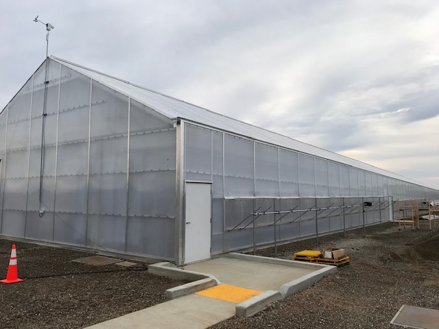 New greenhouse showing some of the extra work required by the city to provide ADA access